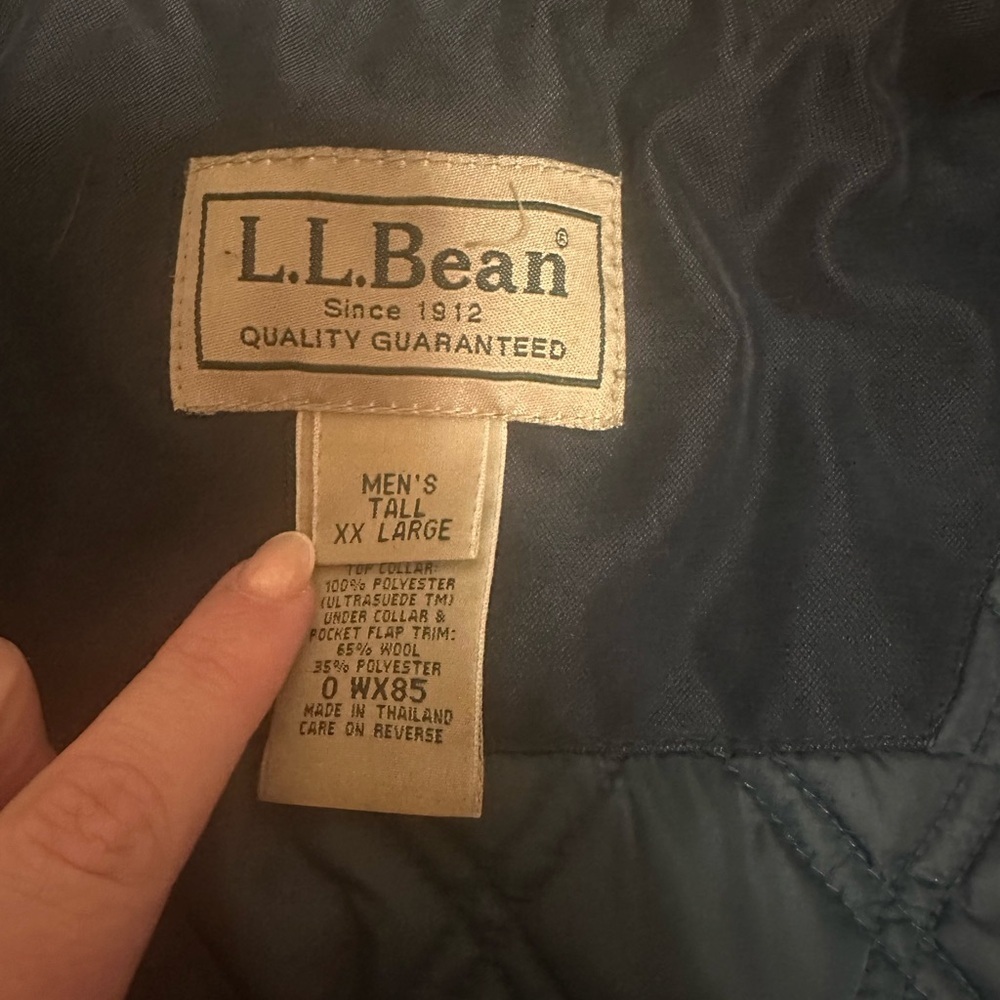 Vintage LL Bean Men’s Barn Jacket XXL Tall Primaloft - Picture 9 of 11
